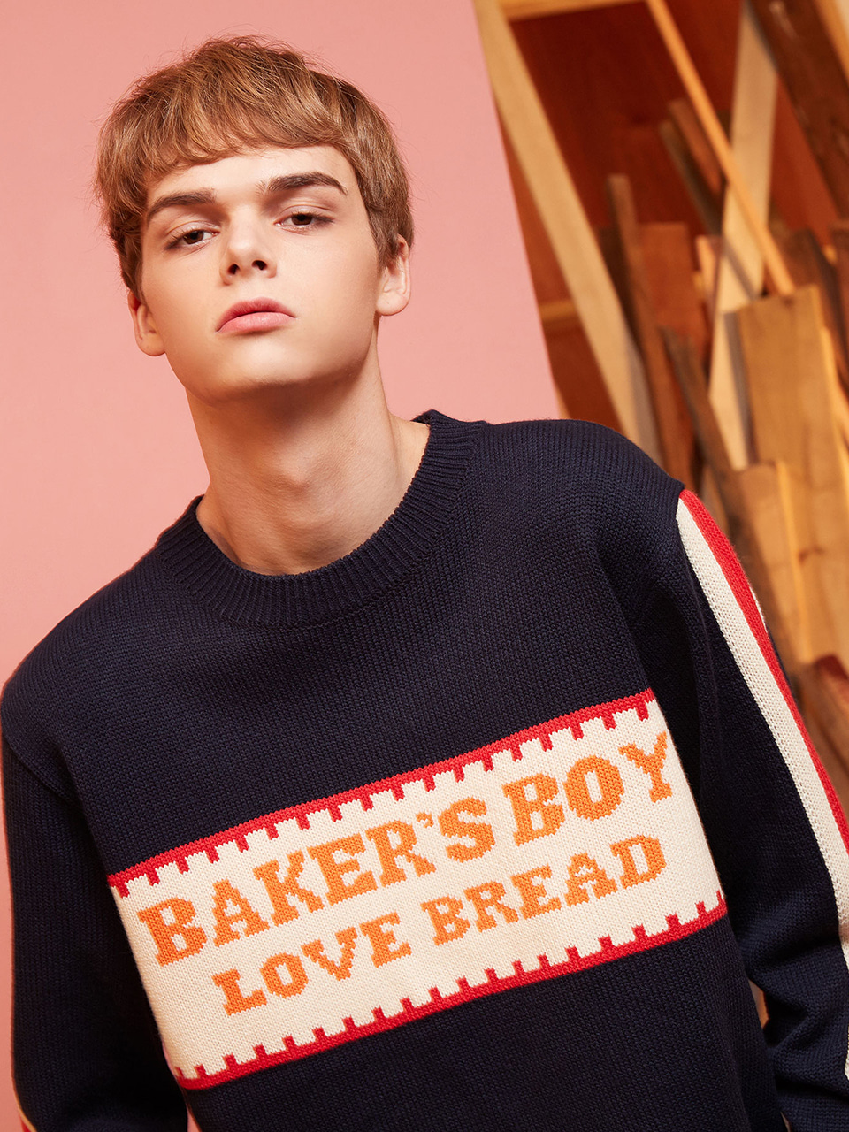 Bakers Boy Knit (Navy)